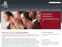 Tablet Screenshot of leadership-effect.com
